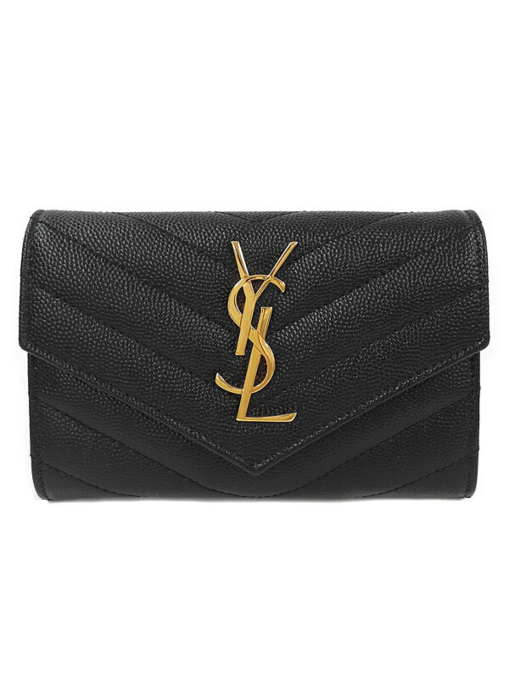SAINT LAURENT PARIS Saint Paris Monogram Envelope Wallet Card Case